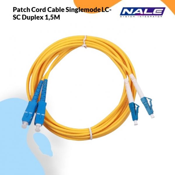 Patch Cord Cable Singlemode LC-SC Duplex 1,5M